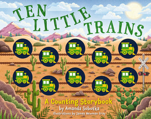 Ten Little Trains Boardbook