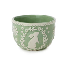 Load image into Gallery viewer, Easter Whimsy Bunny Relief Pattern Plate, Bowl and Covered Dish
