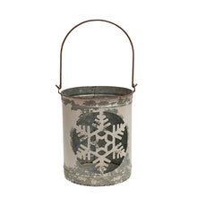 Load image into Gallery viewer, White Vintage Snowflake Bucket
