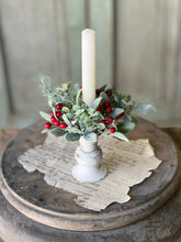 Load image into Gallery viewer, Berry Bright Greens Candle Rings
