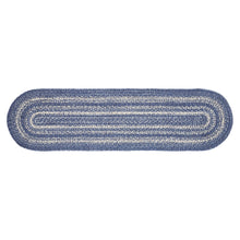 Load image into Gallery viewer, Great Falls Blue Jute Oval Runner
