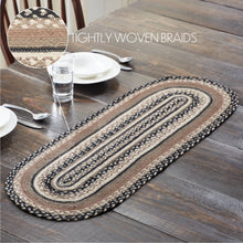 Load image into Gallery viewer, Sawyer Mill Charcoal Creme Jute Oval Runner
