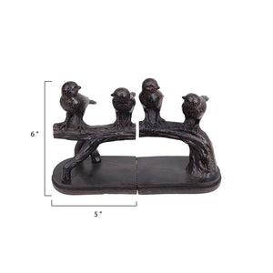 Birds on Branch Bookend Set