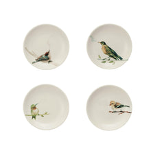 Load image into Gallery viewer, Round Stoneware Dish with Bird on Branch
