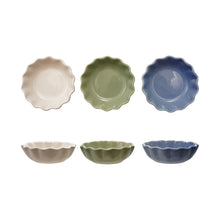 Load image into Gallery viewer, Stoneware Scalloped Bowls and Plates
