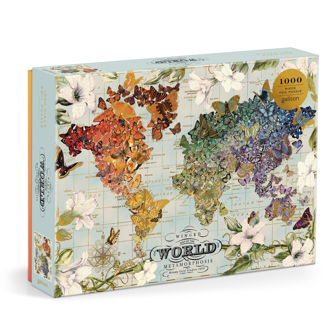Wendy Gold Winged Metamorphosis 1000-Piece Foil Puzzle