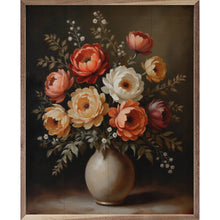 Load image into Gallery viewer, Autumn Bouquet White Vase
