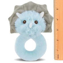 Load image into Gallery viewer, Lil' Tracer Plush Stuffed Animal Dinosaur Soft Ring Rattle
