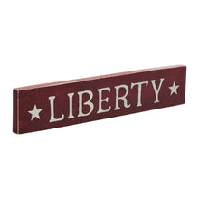 Load image into Gallery viewer, Burgundy Liberty Wooden Sign
