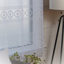 Load image into Gallery viewer, Farmhouse Eureka! 48x63 White Lace Curtain Panel
