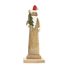 Load image into Gallery viewer, Enamel Santa on Stand
