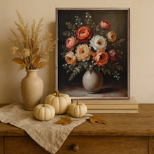 Load image into Gallery viewer, Autumn Bouquet White Vase
