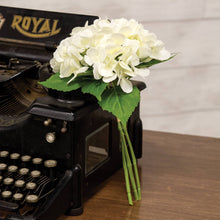 Load image into Gallery viewer, White Hydrangea Bundle - 11.5"
