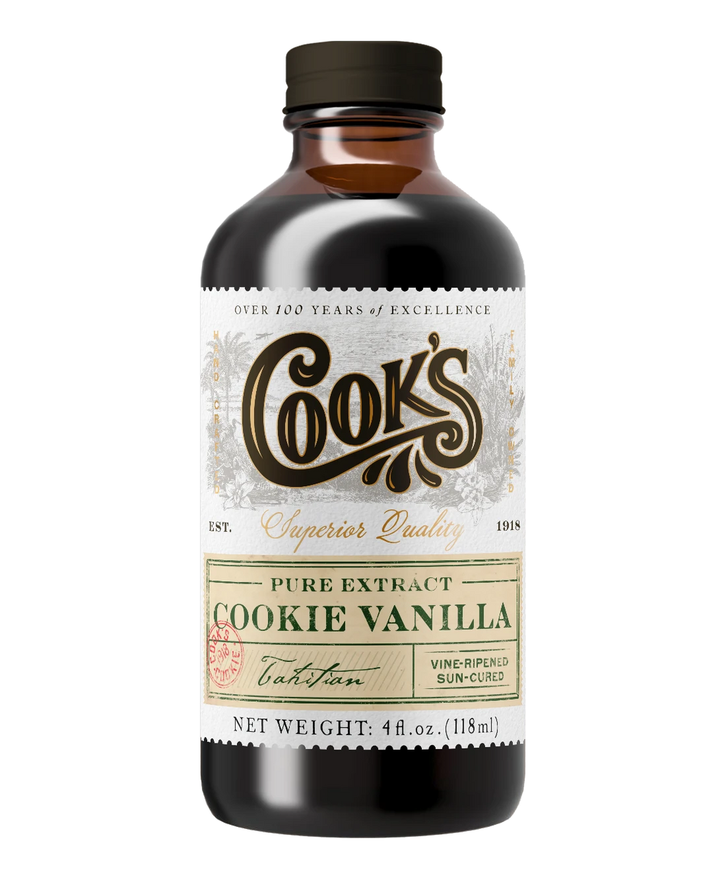 Cook’s Pure Tahitian Blend Vanilla Extract - Cookie