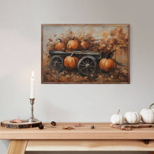 Load image into Gallery viewer, Pumpkins On Wagon

