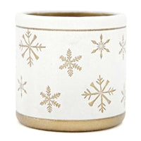 Gold Frosted Snowflake Jar