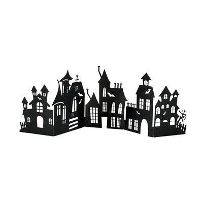 Haunted Village Silhouette