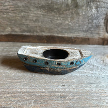 Load image into Gallery viewer, Wood Boat Tealight Holder
