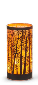 Lighted Orange Spooky Trees Lanterns