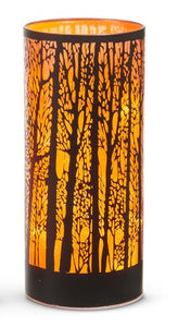Lighted Orange Spooky Trees Lanterns