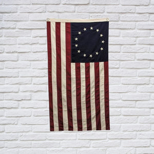 Cotton Primitive Betsy Ross Flag