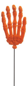 Flocked Skeleton Hands