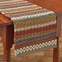 Load image into Gallery viewer, Gathered Pumpkin Chindi Table Runner
