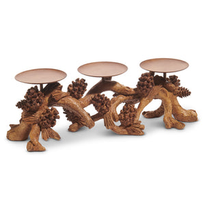 Pinecone Candle Holder