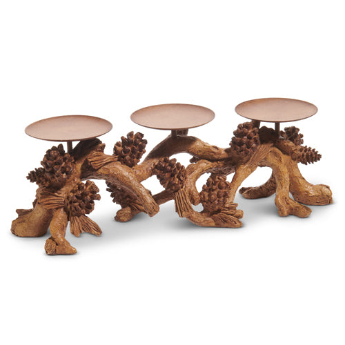 Pinecone Candle Holder