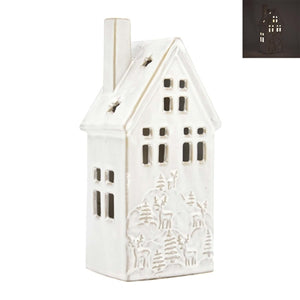 Porcelain LED Engraved Cream House