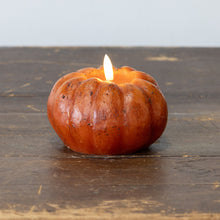 Load image into Gallery viewer, Orange Pumpkin Candle with 3D Flame
