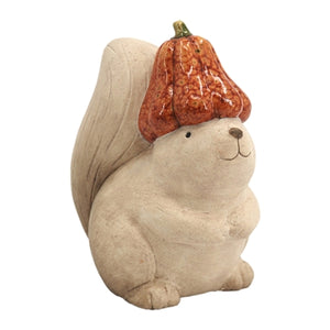 Pumpkin Hat Squirrel
