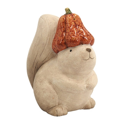 Pumpkin Hat Squirrel