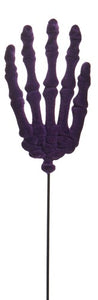 Flocked Skeleton Hands