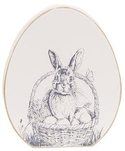 Load image into Gallery viewer, Easter Bunny Sketch Wooden Egg Blocks
