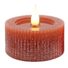 Orange Textured LED Tea Lights