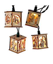 Load image into Gallery viewer, 9' UL 10 Light Wooden Lantern Light Set

