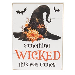 Wicked Haunt Witch Hat Shelf Block