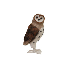 Load image into Gallery viewer, Handmade Wool Felt Barn Owls
