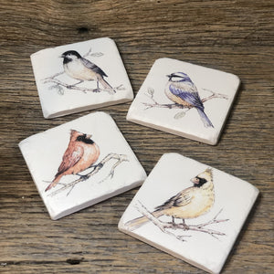 Ceramic Bird Coasters