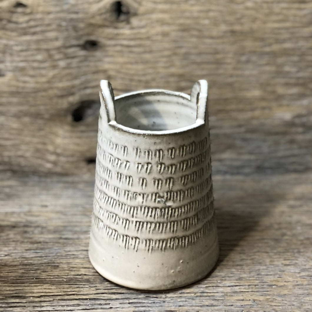 Ceramic Basket Weave Inspired Vase