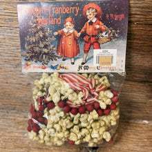 Load image into Gallery viewer, Vintage Style Popcorn Cranberry Garland
