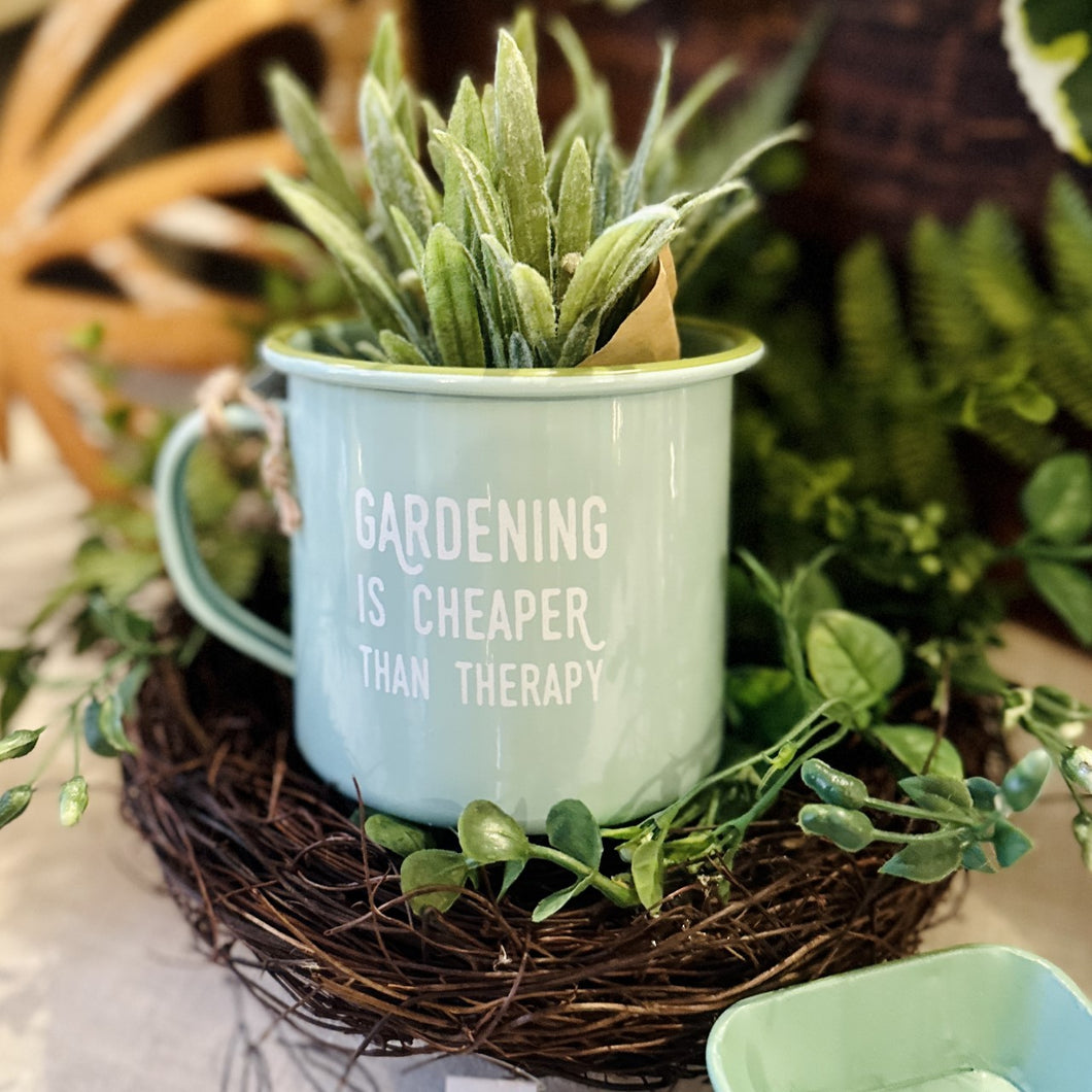 Gardening is Cheaper Than Therapy Mug