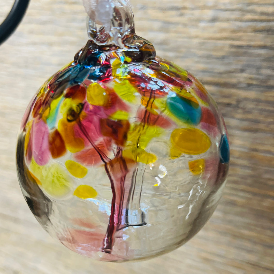 Tree of Motherhood Art Glass Ornament