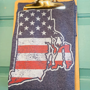 Rhode Island Outline America Shirt