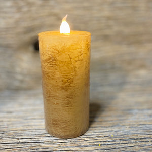 LED Small Realistic Wick Pillar Candles