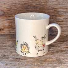 Load image into Gallery viewer, Hilariously cute ceramic mugs ideal for someone who loves their chickens as much as they love their morning coffee! 
