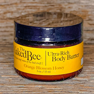 Hydrate your body with The Naked Bee Ultra-Rich Body Butter, available in two signature scents!  Coconut & Honey and Orange Blossom Honey
