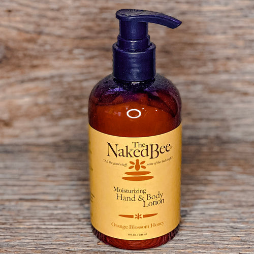 Take care of your skin with The Naked Bee moisturizing hand and body lotion! Choose between coconut and honey and orange blossom honey